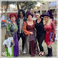 pacifica staff in halloween costume