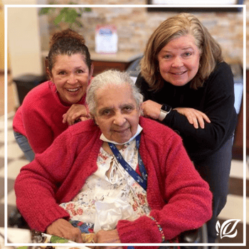 a group of ladies at pacifica senior living san leandro