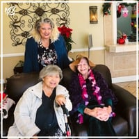 residents of Monte Vista Village celebrate Christmas