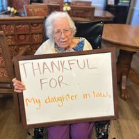 Bakersfield residents shows what she is thankful for
