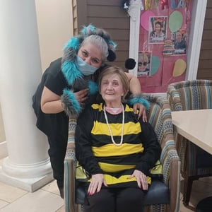 pacifica senior living paradise valley resident and staff dresses for halloween