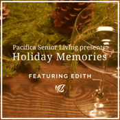 Edith of pacifica senior living sterling talks about memories of Christmas in this video