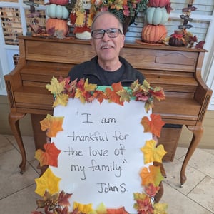 residents of spring valley senior living shared what they are thankful for