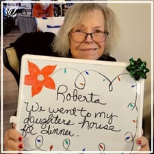 Roberta, a pacifica vista resident shares holiday memories