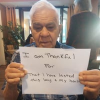 Hillsborough senior shares what he is thankful for