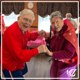 residents from pacifica senior living fort myers dance together