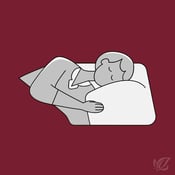 sleeping figure icon