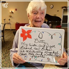 Betty, a pacifica vista resident shares holiday memories