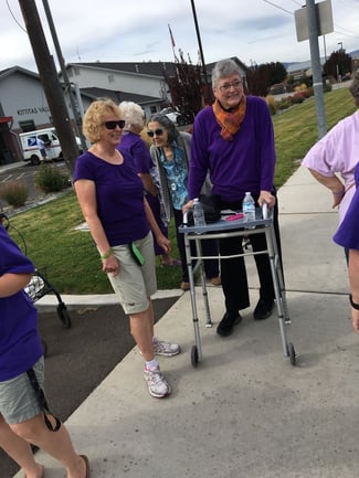 pacifica senior living residents walk to end ALZ