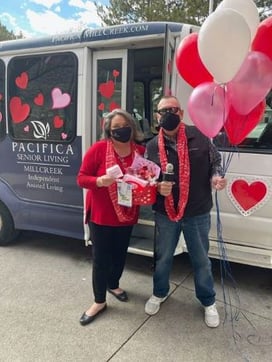 pacifica senior living celebrates Valentine's Day