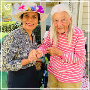 Rosa Gracidia from pacifica senior living Vacaville with a memory care resident