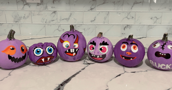 painted pumpkins from pacifica senior living craft time