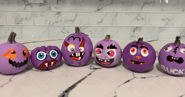 painted pumpkins from pacifica senior living craft time