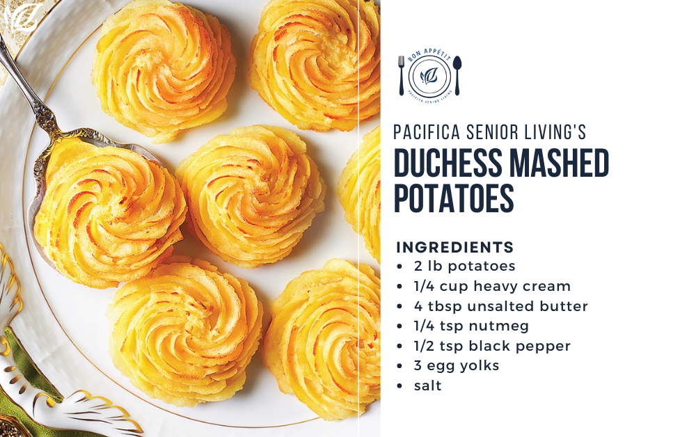 Bon Appetit duchess potatoes