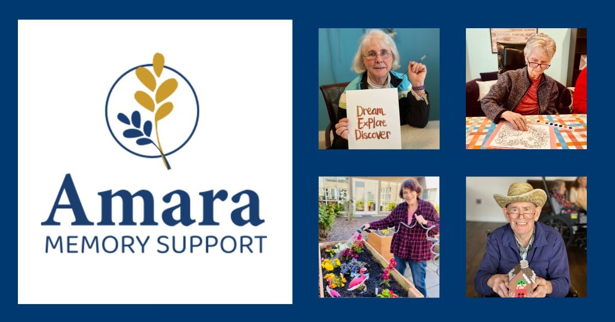 Amara memory care support blog header for pacifica senior living
