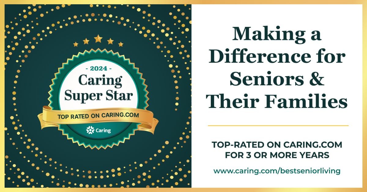caring super star award banner blog header for pacifica senior living
